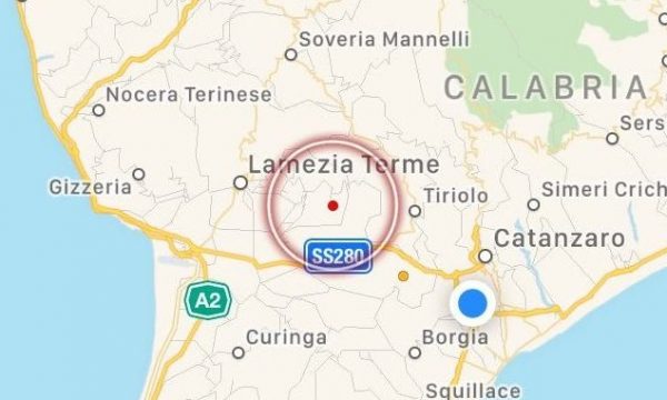 Lieve scossa di terremoto nel catanzarese: epicentro a Pianopoli